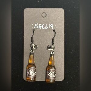 805 beer Miniature Bottle Dangle Earrings
